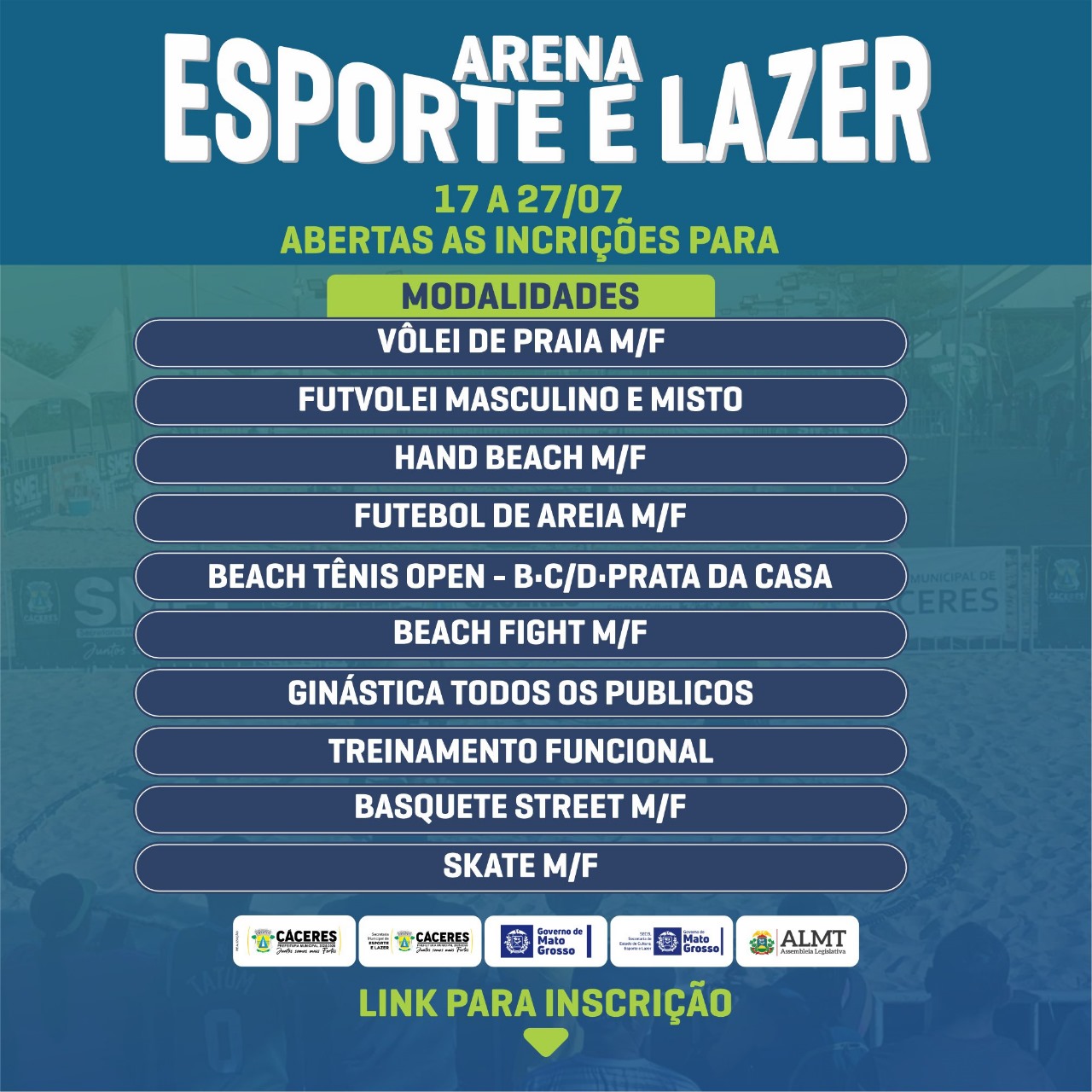 Inscrições Abertas para os Jogos de Praia na Arena Esporte do 42º FIPe